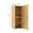 Bathroom Side Cabinet, Oak Finish, Soft Close Damper Door, Space Storage 12" Oak, Plywood, Door And Adjustable Shelf For Improvement