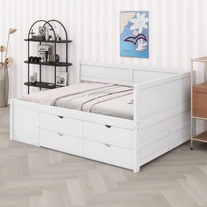 Lit de jour Kinsman, Double, Blanc