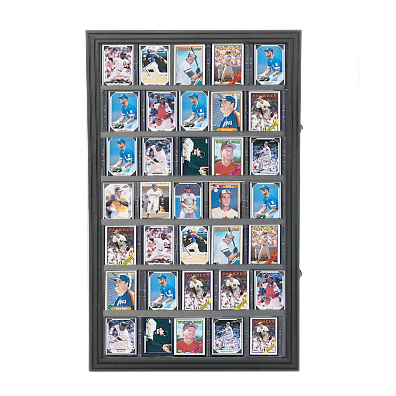 Présentoir à 7 niveaux 56 cartes de baseball avec porte-affiche murale et porte-affiche 24 x 40 x 1,6 po 5 po, hauteur visible 20 po, largeur 100100