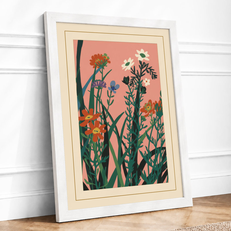 Arrangement Botanical - Framed Print, A1 - 84.1 x 59.4 cm, White
