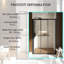 Trois portes de douche coulissantes semi-sans cadre l 54 po x H 70 po
