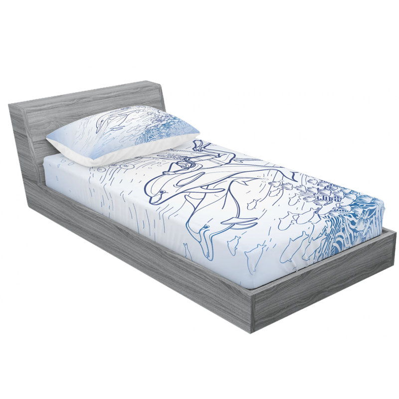Microfiber Sheet Set, Twin Sheet Set with Fitted Sheet