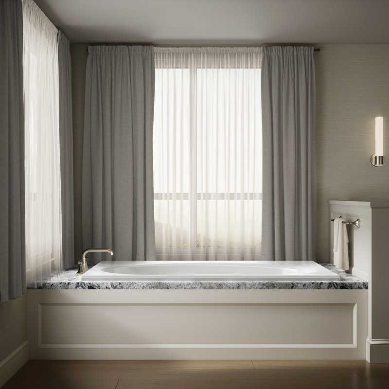Windward 72" x 42" Soaking Bathtub, White