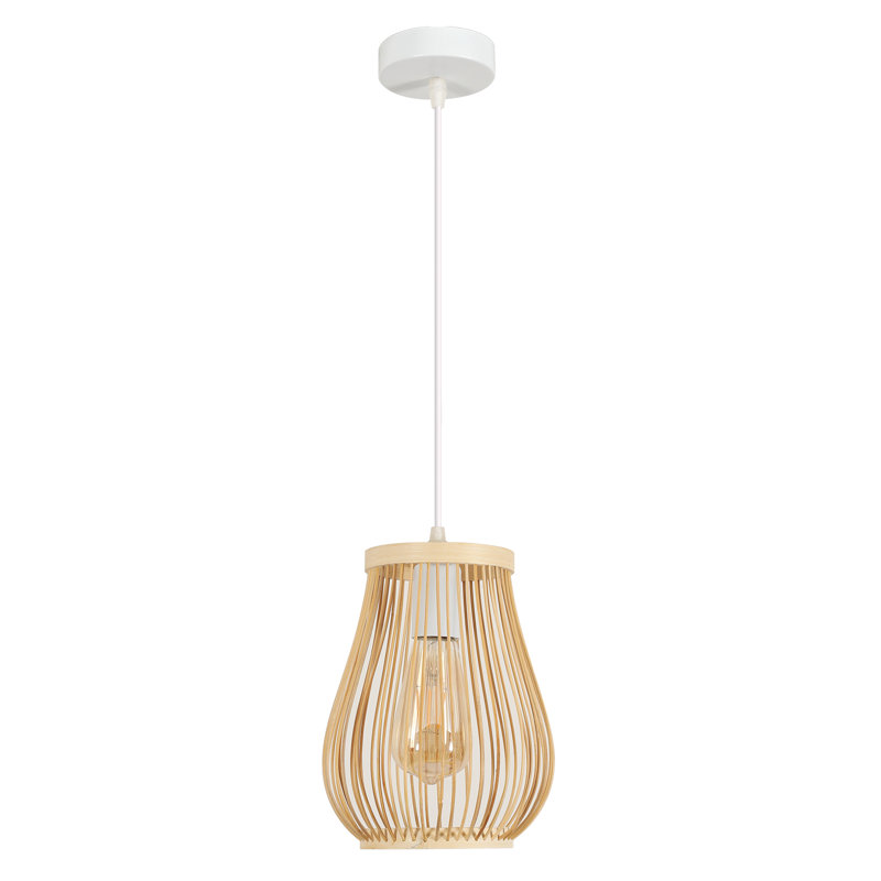 Natural Rattan Lantern Pendant Ceiling Light