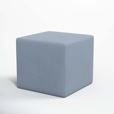 21" Linen Upholstered Ottoman
