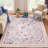 Washable Boho Floral Area Rug - Vintage Low Pile, Non-Slip Carpet for Living Room, Bedroom, Dining Room, Kids Playroom, Farmhouse-1785315103-1785315088