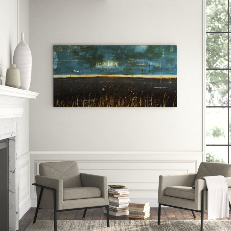 Blue Dune II Painting by Patrick Wright, 36" H x 72" W, Plexi