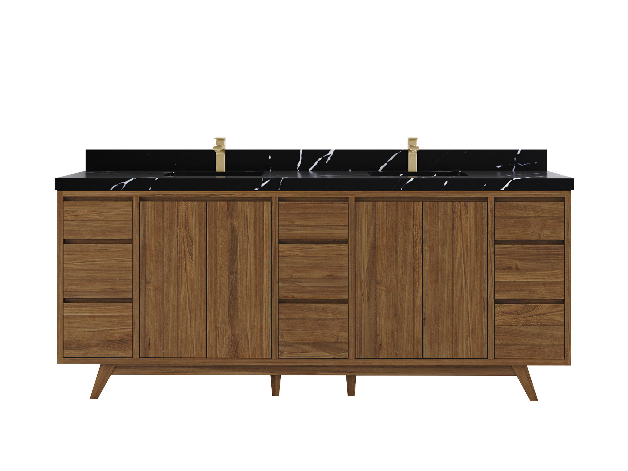 Willow Collections 84" Double Bathroom Vanity Set | Wayfair