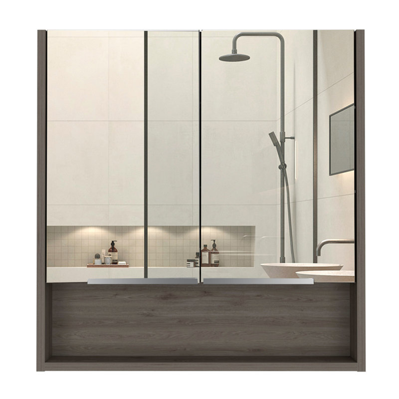 Manchester Rectangle Medicine Cabinet with Mirror, Light Oak