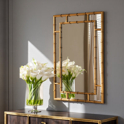 Miroir mural en bambou Sequoia