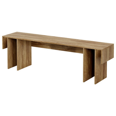 63-inch farmhouse Wooden Indoor bench for Entryway, Bedroom