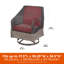 Housse pour chaise longue de patio Modern Leisure, L 35 po x l 38 po x H 31 po, gris-552705937