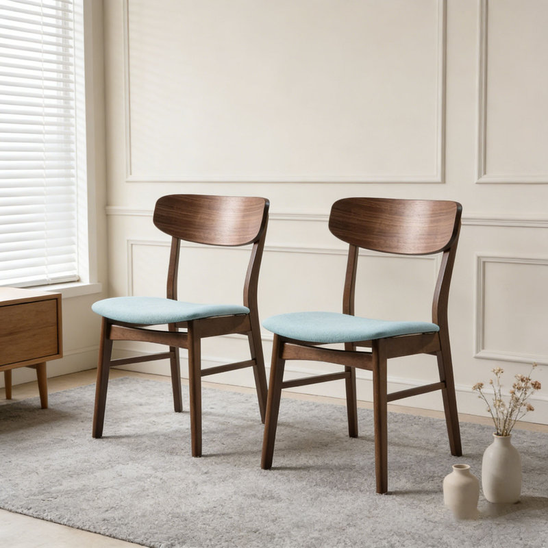 Chaise en bois, Menthe 1