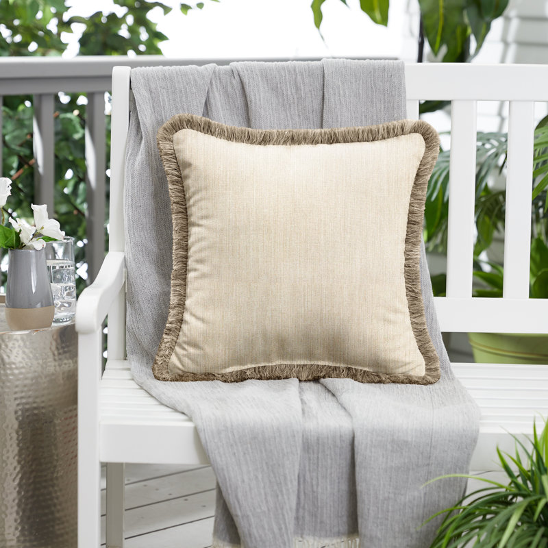 Housse et insert de coussin extérieur d'extérieur, Pierre ponce / Taupe
