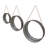 Vanmatre Aluminium Circle Wall Mirror