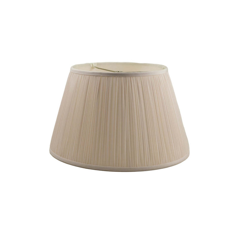 Empire Shirr Softback Shade, 10" H x 14" W x 14" D, Candlelight