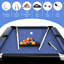 Table de billard pliante 6 pi, jeu de billard compact avec boules, queues de billard et accessoires pour salle de jeux