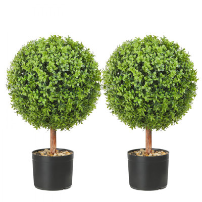 Topiaire de buis artificiel 24 po en pot