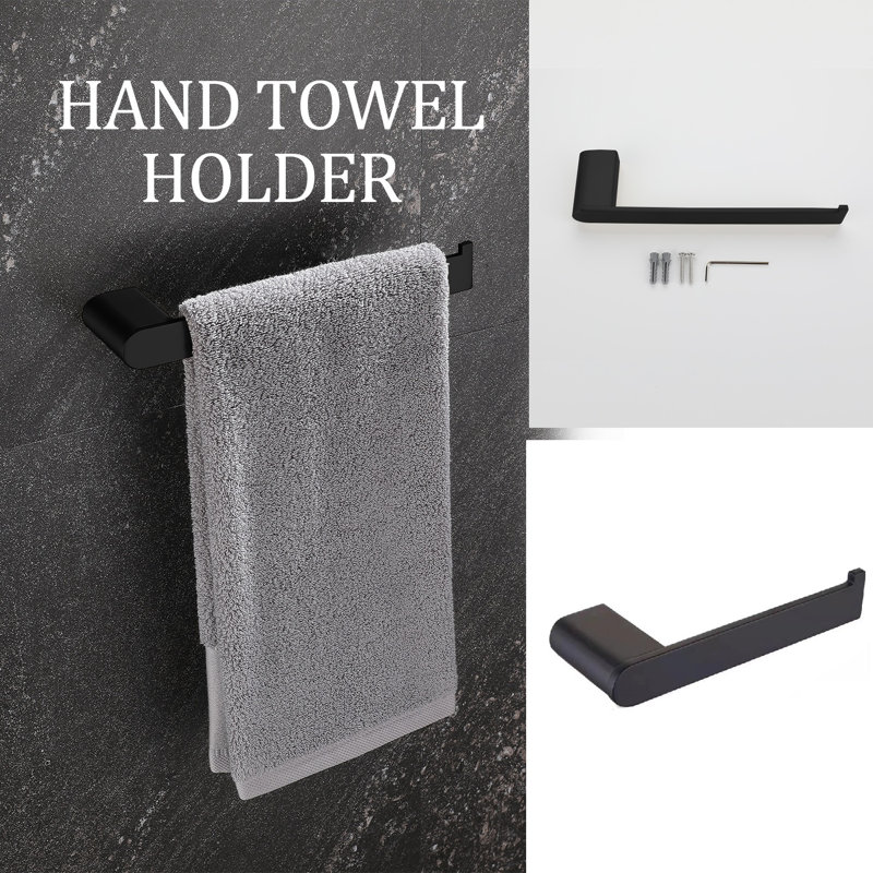 5 - Piece Bathroom Hardware Set, Matte Black