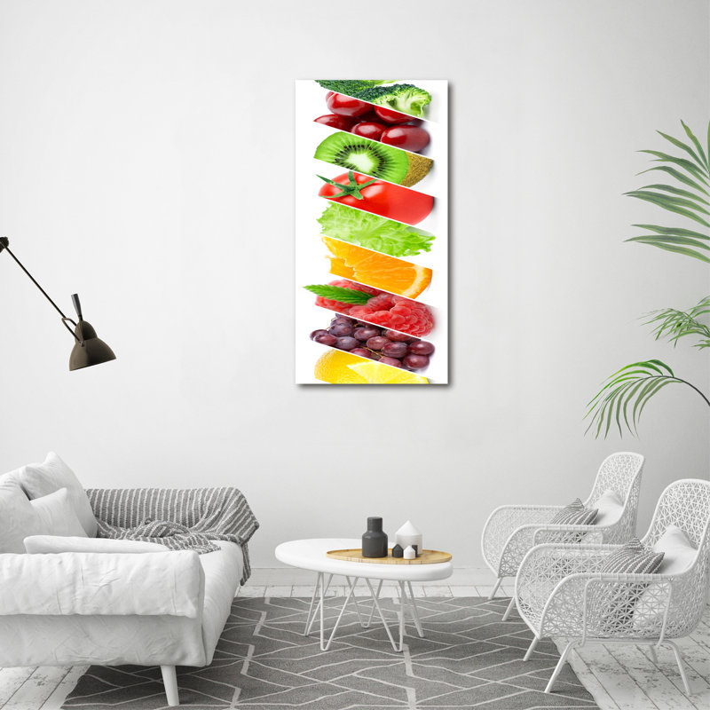 Vegetables And Fruits - Wrapped Canvas Print