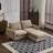 69 In. 3-Piece L Shaped Modular Free Combination Sectional Velvet Sofa Couch With Ottoman, NOMAD-1941660471