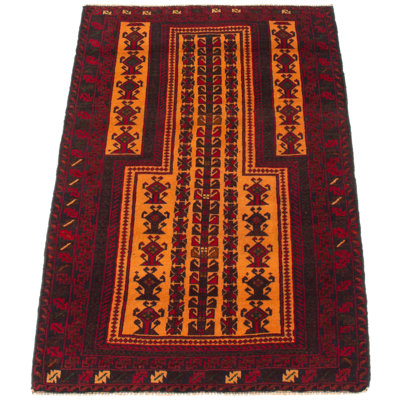 Dequita Wool Oriental Indoor Rug