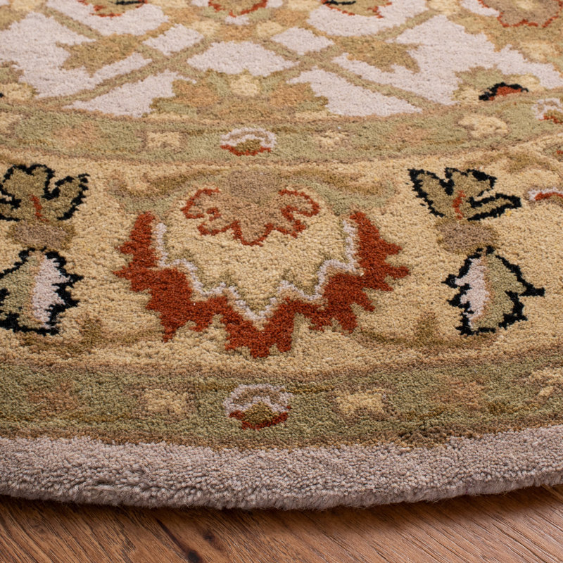 Gorham Hand Tufted Wool Oriental Rug, Round 6'