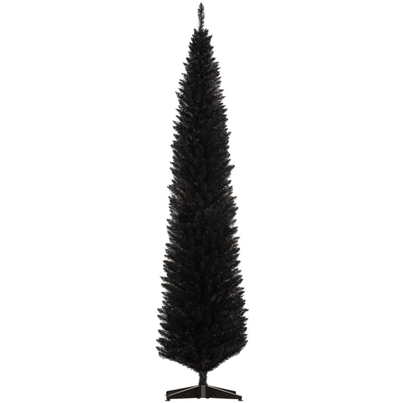 Arbre de Noël 8 pi avec 818 pointes de branches réalistes et support en plastique