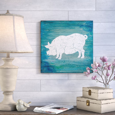 « farm porc », impression sur toile tendue