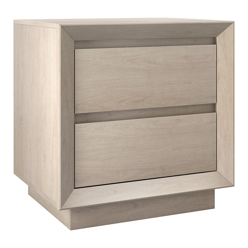 Emmett 24" Wide Rectangular Nightstand in Alder White, Alder White