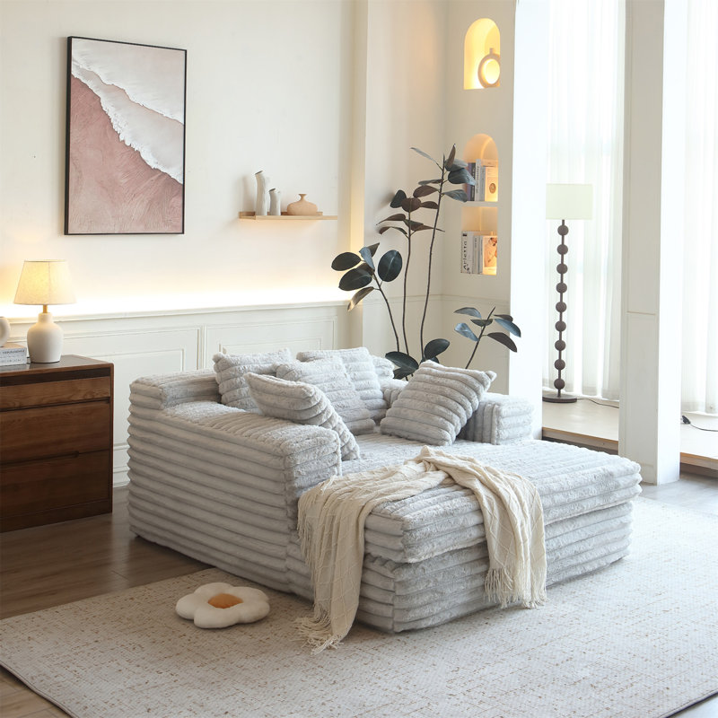 Chaise longue d'intérieur, Beige