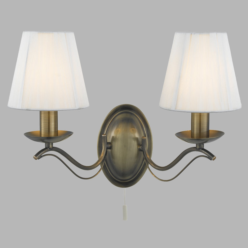 Rodman Candle Wall Light, Antique Brass