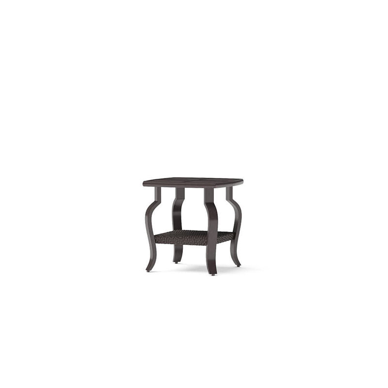 Barcelo 5 Piece Rattan Conversation Set with Cushions, Centered Ink Stripe Sunbrella®