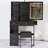 29.2" Small Size Drawer Desktop Vanity Table + Cushioned Stool, 2 Ac+2 Usb Power Station, Hair Dryer Bracket, Extra Large Touch Control Sliding Led Mirror, 3-Color Switching-1116914349