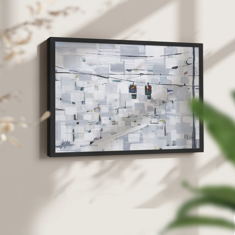 Stop on White -Framed Print - Restickable