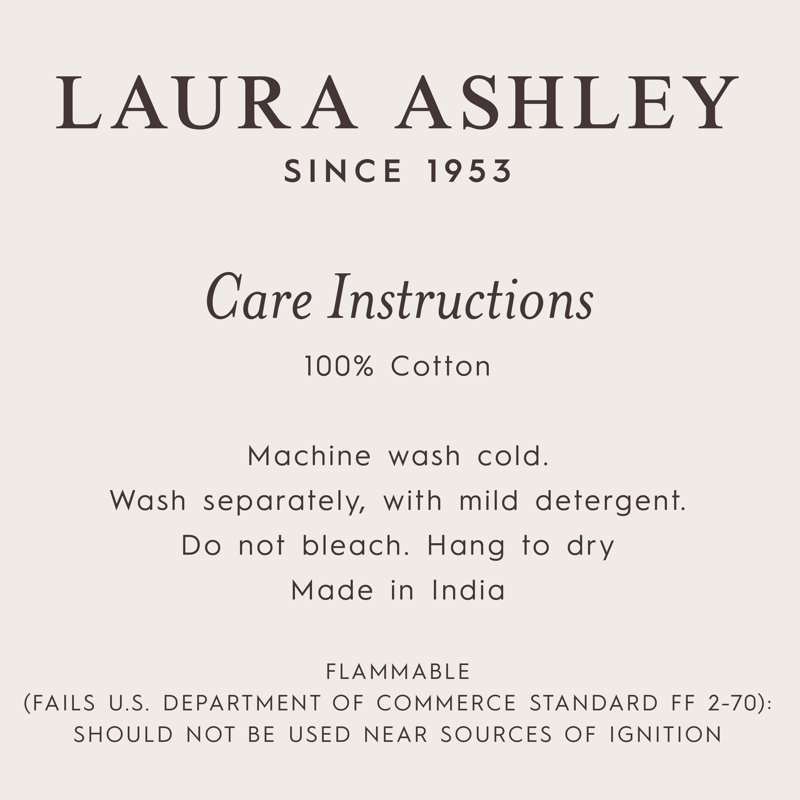 Tapis de bain en coton Laura Ashley Eloise, Beige