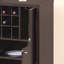 Armoire à vin Cocoa rouge avec deux portes Porte-bouteilles de vin amovible