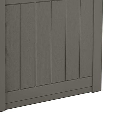 Suncast 22 in. W x 17 in. D Resin Deck Box Seat for Outdoor Storage, Made in the USA