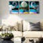 3 Piece Wrapped Canvas Wall Art