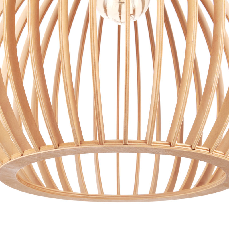 Malpress 1 - Light Light Brown Single Pendant, 14.96" H x 11.02" W x 11.02" D