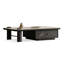 Table basse rectangulaire en bois manufacturé noir
