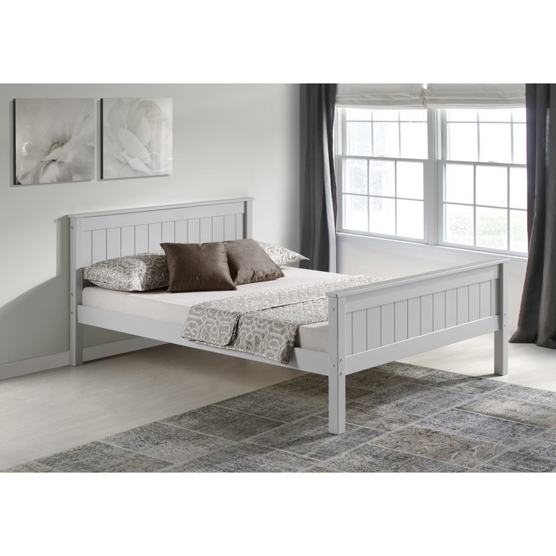 Harmony Solid Wood Platform Bed - Full, Dove Gray, Dove Gray, Full