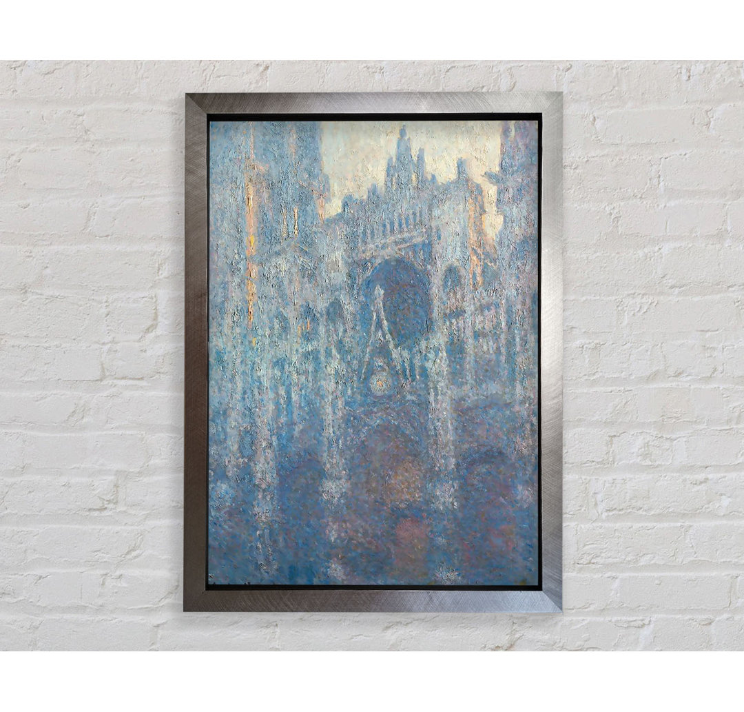 Das Portal der Kathedrale von Rouen im Morgenlicht von Claude Monet - Einzelne Bilderrahmen Kunstdrucke