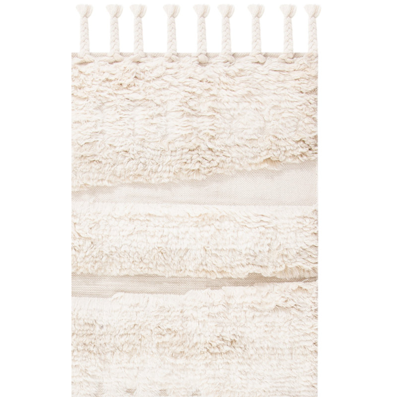 Bouscat Hand Woven Wool Abstract Rug, Rectangle 9' x 12'