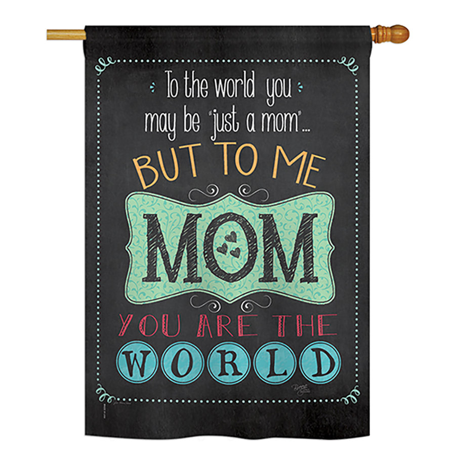 Ghevont Double Sided 40'' H x 28'' W Polyester Mother's Day House Flag The Holiday Aisle®