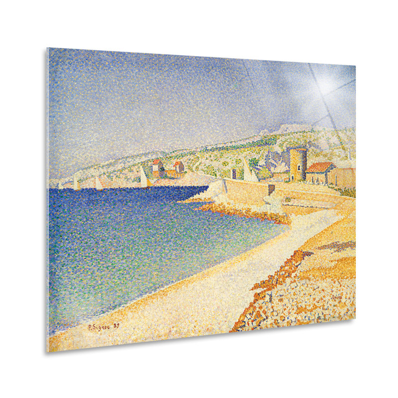 Cassis Pier by Paul Signac - No Frame Print, Plastic/Acrylic, 100cm H  x  140cm W