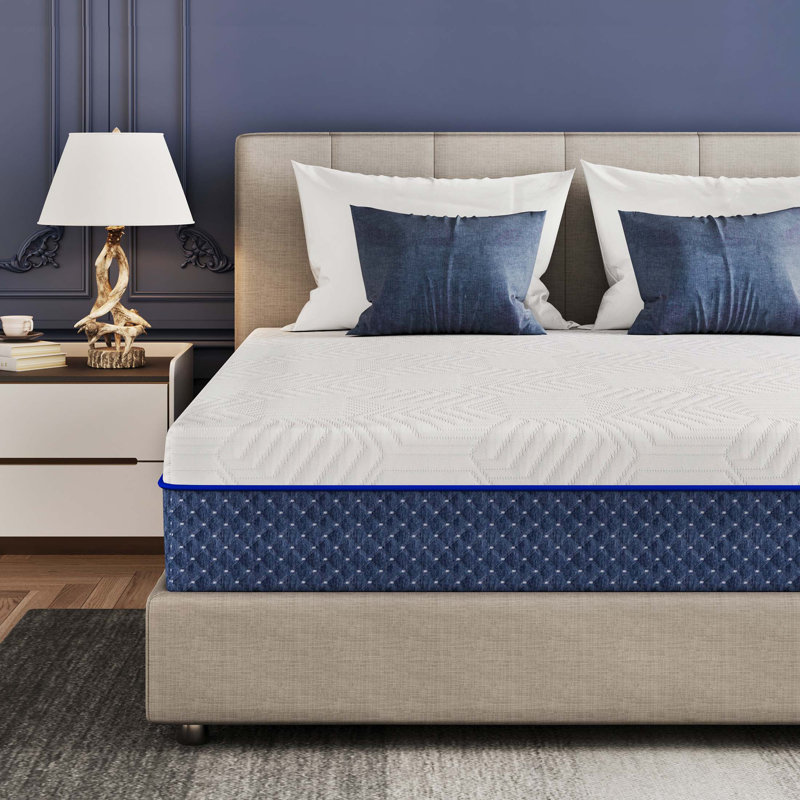EGOHOME 12" Firm Gel Memory Foam Mattress in a Box – CertiPUR-US & OEKO-TEX Certified, 12", Queen