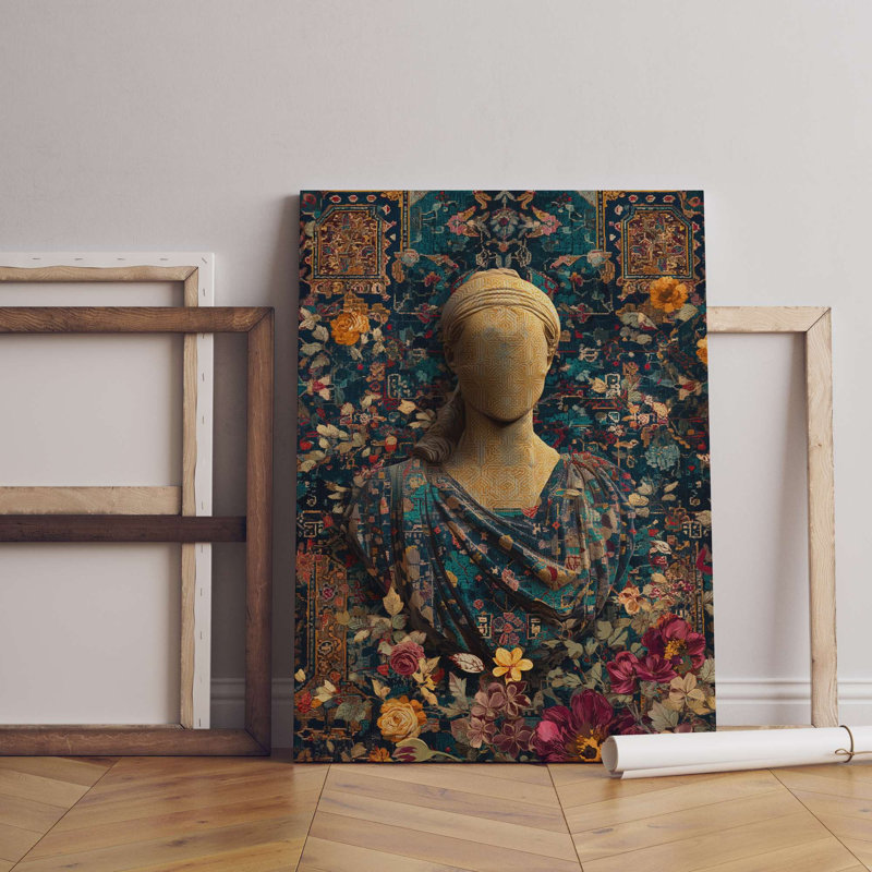 Stunning Decorative Canvas Painting, 19.7 x 27.6 inches | 100% Canvas with 100% Wooden Frame (Thickness: 0.8 x 1.2 inches) | Perfect for Living Room, Bedroom, or Office Decor, Elegant Art Piece for Any Space
