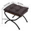 Quintanar 47cm Wide Solid Colour Footstool Ottoman