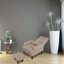 Grey Fabric Chair With Adjustable And Soft Upholstery Living Room In - Modern, 5 Angles Adjustable, Push Back Function